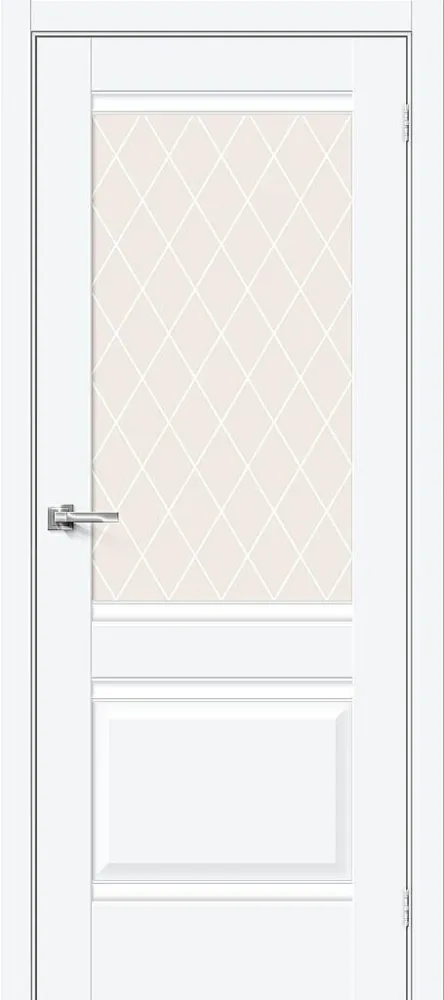 Фото Межкомнатная дверь Прима-3 White Silk BR5666