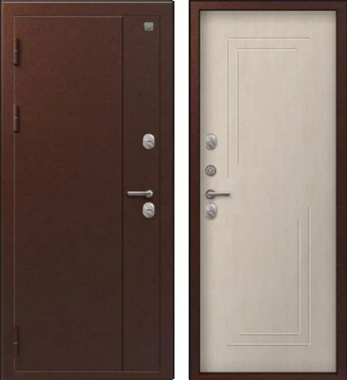 Дверь Термо-100 Антик Медь - Седой дуб DIS007362